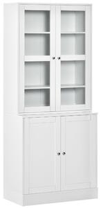 HOMCOM Skříň / knihovna, bílá, 76 x 40 x 178 cm 836-450V90WT