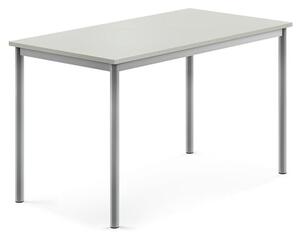 AJ Produkty Stůl BORÅS, 1200x700x720 mm, stříbrné nohy, HPL deska, šedá