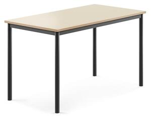 AJ Produkty Stůl BORÅS, 1200x700x720 mm, antracitově šedé nohy, HPL deska, bříza