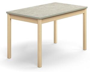 AJ Produkty Stůl DECIBEL, 1200x700x720 mm, akustické linoleum, bříza/šedá