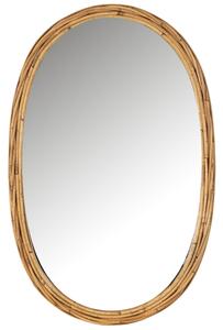 Ratanové závěsné zrcadlo J-line Ulio 95 x 61,5 cm