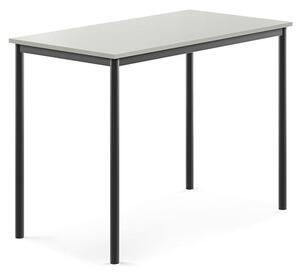AJ Produkty Stůl BORÅS, 1200x700x900 mm, antracitově šedé nohy, HPL deska, šedá