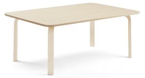 AJ Produkty Stůl ELTON, 1800x700x530 mm, bříza, akustická HPL deska, bříza