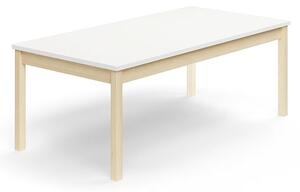 AJ Produkty Stůl DECIBEL, 1600x800x590 mm, akustická HPL deska, bříza/bílá