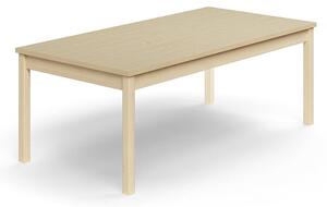 AJ Produkty Stůl DECIBEL, 1600x800x590 mm, akustická HPL deska, bříza