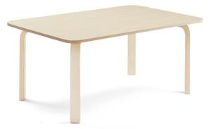 AJ Produkty Stůl ELTON, 1200x800x530 mm, bříza, akustická HPL deska, bříza