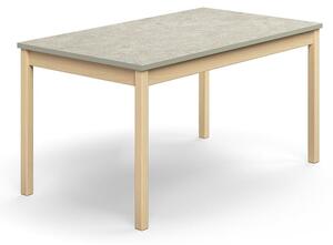 AJ Produkty Stůl DECIBEL, 1400x800x720 mm, akustické linoleum, bříza/šedá