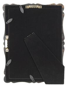 Černo hnědý fotorámeček Maurice s patinou – 13x18 cm