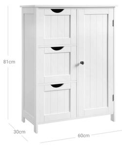 Skříňka ZARA 60x81x30 cm bílá