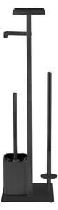 WENKO 71558800 - WC set DEBAR 21x70,5 cm nerez/černá