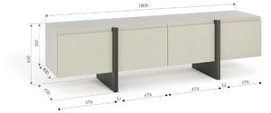 TV stolek/skříňka Quentin (kašmír + grafit). 1085833