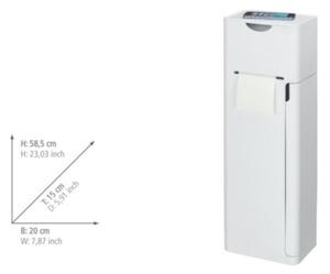 WENKO 24212100 - WC štětka IMON 20x58,5 cm bílá