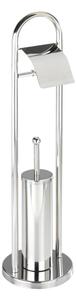 WENKO 16993100 - WC souprava VASTO 22x81 cm nerez/stříbrná