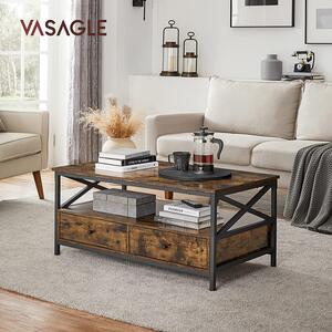 VASAGLE Konferenční stolek Industry - 100x55x45 cm