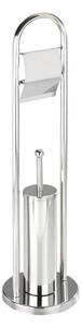 WENKO 16993100 - WC souprava VASTO 22x81 cm nerez/stříbrná