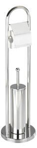 WENKO 16993100 - WC souprava VASTO 22x81 cm nerez/stříbrná