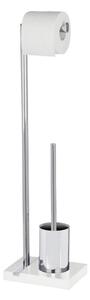 WENKO 20486100 - WC štětka NOBLE 20x74 cm chrom/bílá