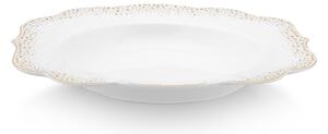 Pip Studio Royal Winter hlubohý talíř Ø23,5, bílý (krásný porcelánový talíř)