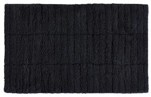 Zone Denmark Černá bavlněná koupelnová předložka Tiles 50 x 80 cm