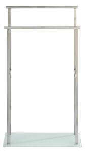 WENKO 23438100 - Stojan na ručníky DEBAR 20x83 cm nerez/satin/bílá