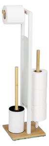 WENKO 26214100 - WC set RIVALTA 18x70 cm hnědá/bílá