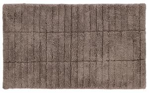 Zone Denmark Šedobéžová bavlněná koupelnová předložka Tiles 50 x 80 cm