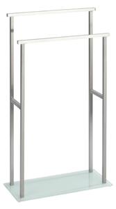 WENKO 23438100 - Stojan na ručníky DEBAR 20x83 cm nerez/satin/bílá