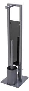 WENKO 25552100 - WC štětka RIVALTA 18x70 cm šedá/černá