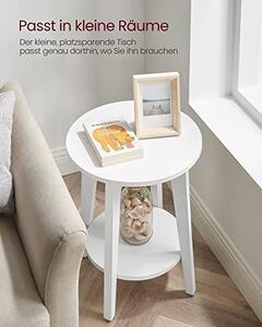 VASAGLE Odkládací stolek - černá/bílá - 40x50x40 cm