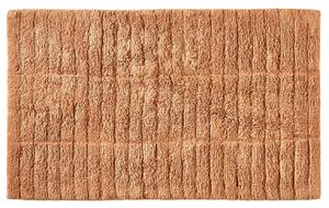 Zone Denmark Oranžová bavlněná koupelnová předložka Tiles 50 x 80 cm