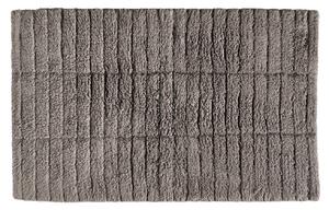 Zone Denmark Tmavě šedá bavlněná koupelnová předložka Tiles II. 50 x 80 cm