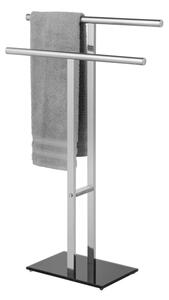 WENKO 25389100 - Stojan na ručníky LAVA 50x81,5 cm nerez/stříbrná/černá