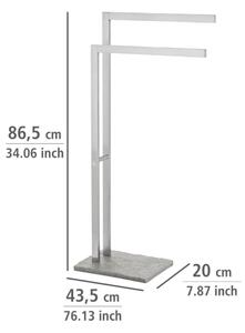 WENKO 20603100 - Stojan na ručníky GRANIT 43,5x86,5 cm nerez/satin/šedá
