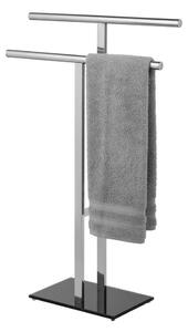 WENKO 25389100 - Stojan na ručníky LAVA 50x81,5 cm nerez/stříbrná/černá