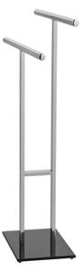 WENKO 25389100 - Stojan na ručníky LAVA 50x81,5 cm nerez/stříbrná/černá