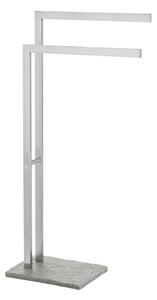 WENKO 20603100 - Stojan na ručníky GRANIT 43,5x86,5 cm nerez/satin/šedá