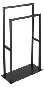 WENKO 26056100 - Stojan na ručníky RIVALTA 46x80 cm nerez/černá