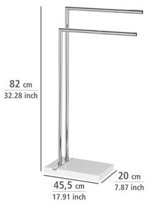 WENKO 20487100 - Stojan na ručníky NOBLE 45,5x82 cm lesk. chrom/bílá