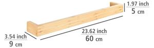 WENKO 24742100 - Držák ručníků BAMBUSA 60x9 cm hnědá
