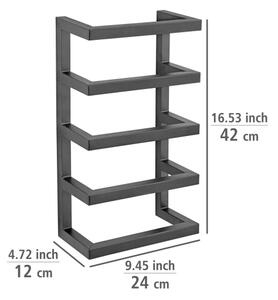 WENKO 25780100 - Stojan na ručníky FONDIRO 24x42 cm černá