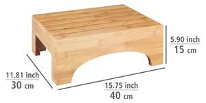 WENKO 24870100 - Stolička BAMBUSA 40x30 cm hnědá