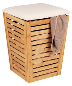 WENKO 25143100 - Koš na prádlo BAMBUSA 40x56 cm hnědá