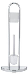 WENKO 16608100 - WC štětka COSENZA 33x84 cm lesk. chrom/satin