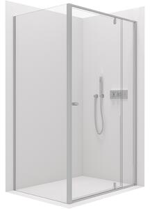 Cerano Santini, sprchový kout s křídlovými dveřmi 100(dveře) x 80(stěna) x 195 cm, 6mm čiré sklo, chromový profil, CER-CER-426217