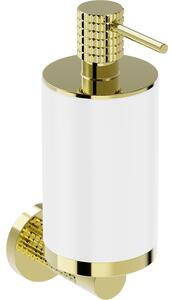 Mexen Triv, nástěnný dávkovač mýdla, bílá/zlatá, 250ml, 70A33058-50W