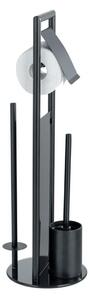 WENKO 24982800 - WC set RAVINA 20x70 cm nerez/černá