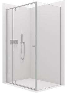 Cerano Santini, sprchový kout s křídlovými dveřmi 110(dveře) x 90(stěna) x 195 cm, 6mm čiré sklo, chromový profil, CER-CER-426229