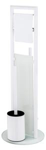 WENKO 24983800 - WC set RAVINA 20x70 cm nerez/bílá