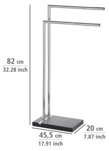 WENKO 20461100 - Stojan na ručníky NOBLE 45,5x82 cm chrom/černá