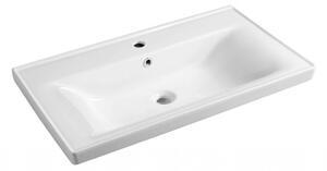 AQUALINE - SAVA 80 keramické umyvadlo nábytkové 80x46cm, bílá 2080